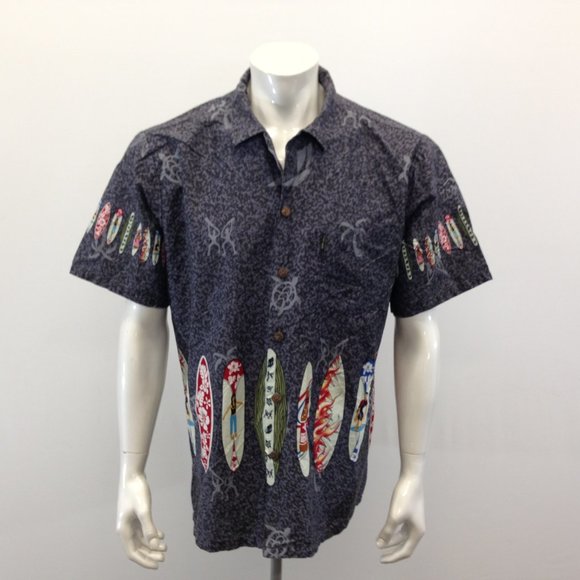 Palmwave Surf Board Hawaiian Shirt Men's Size XL - Picture 3 of 6